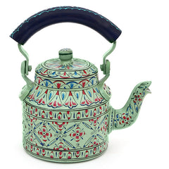 Hand Painted Tea Set : Aqua green Tea Set