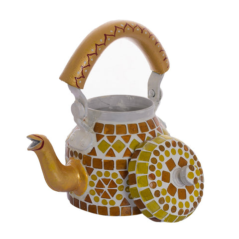 Mosaic Tea Kettle : Amber Yellow