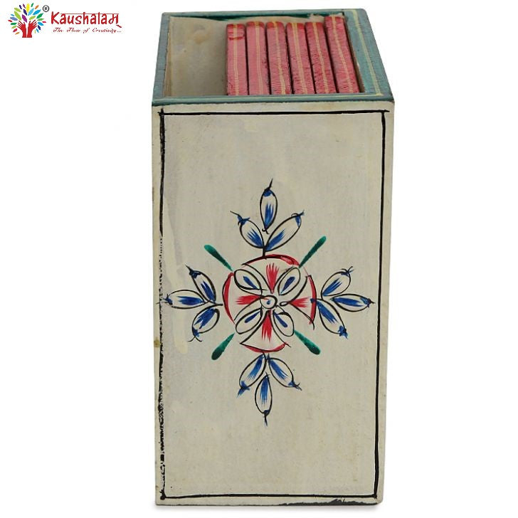 Hand Painted Coasters - White, Mughal Art