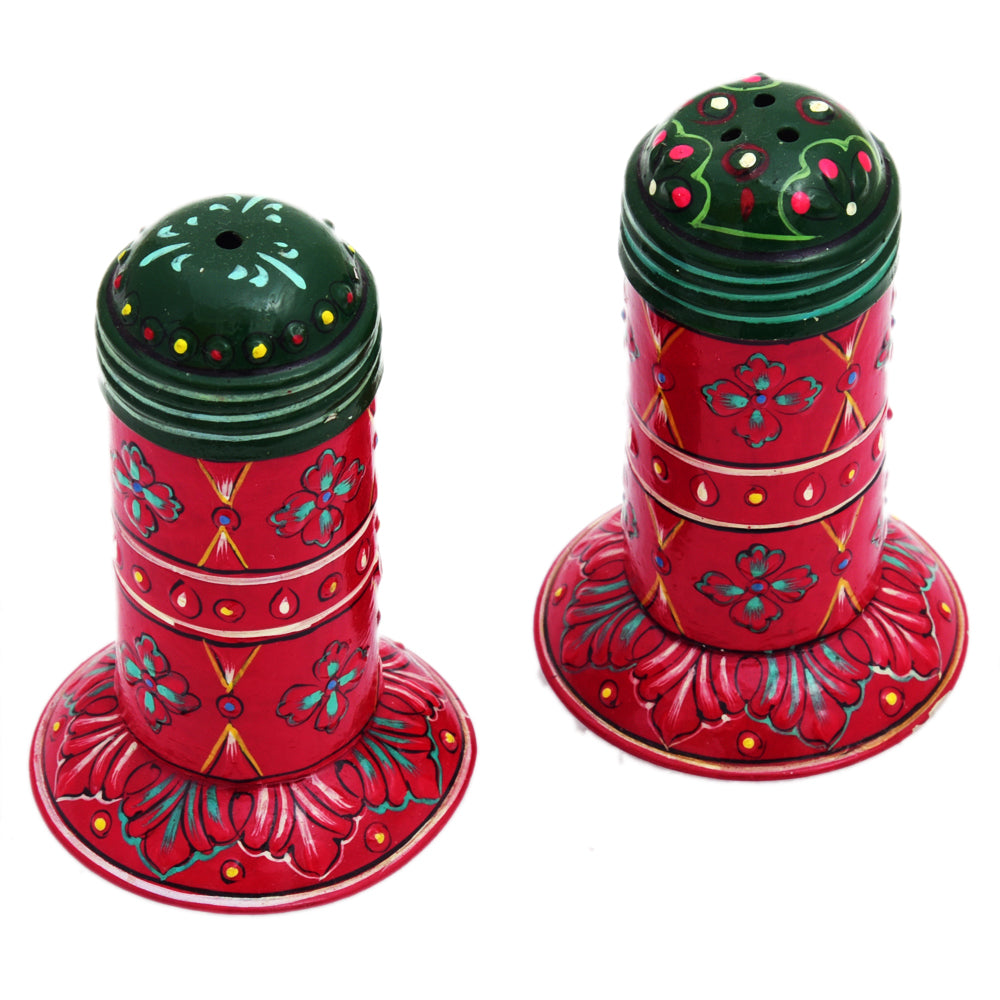 Hand Painted salt & Pepper Container set of 2 Pieces 