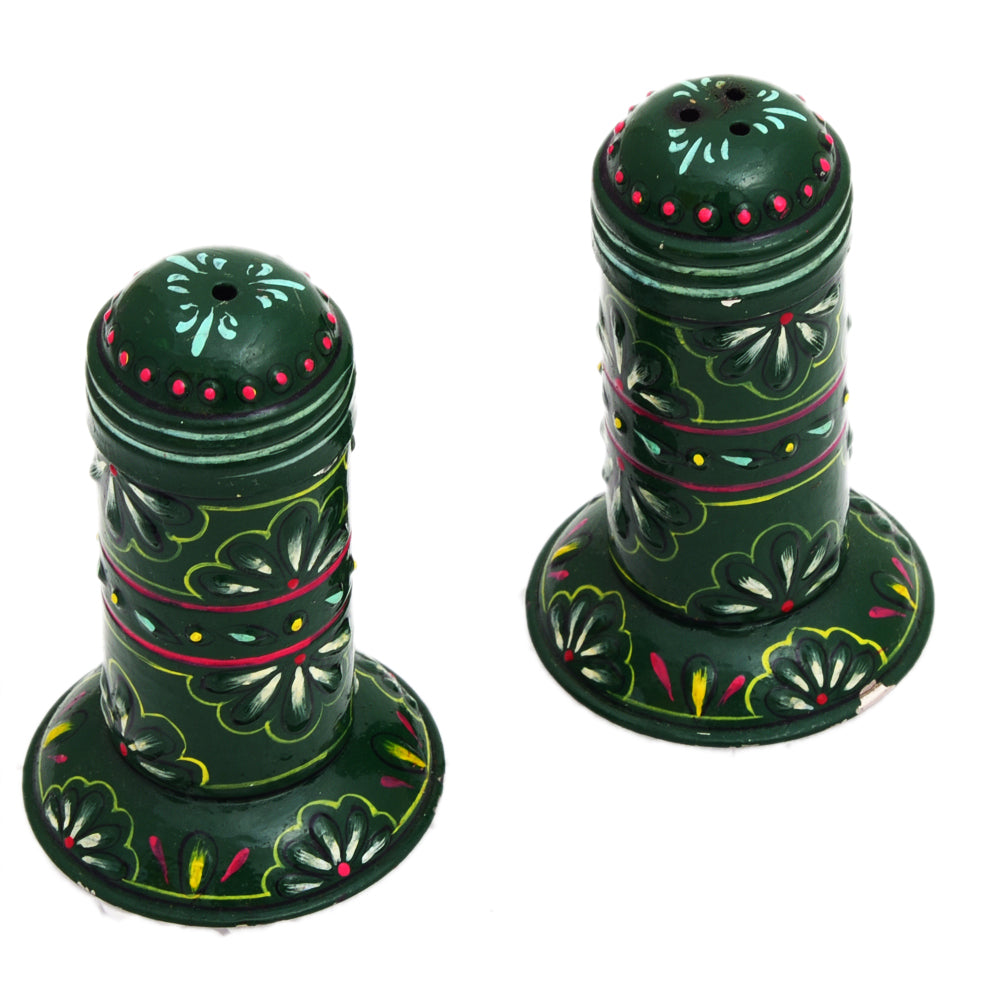 Hand Painted salt & Pepper Container set of 2 Pieces 