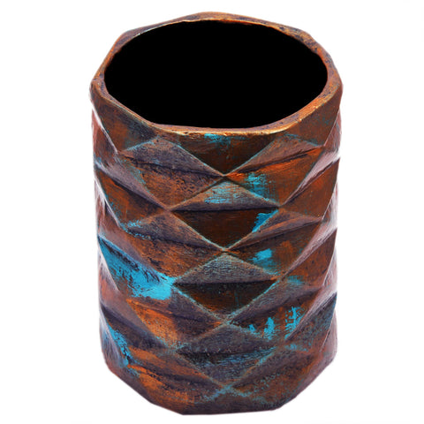 Crystal shape antique Vase : Paper Mache