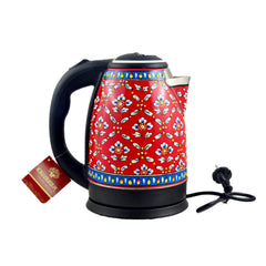 Hand Painted Electric Tea Kettle : Hot Water Kettle for Tea & Coffee