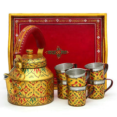 Hand Painted Tea Set : Golden Glow