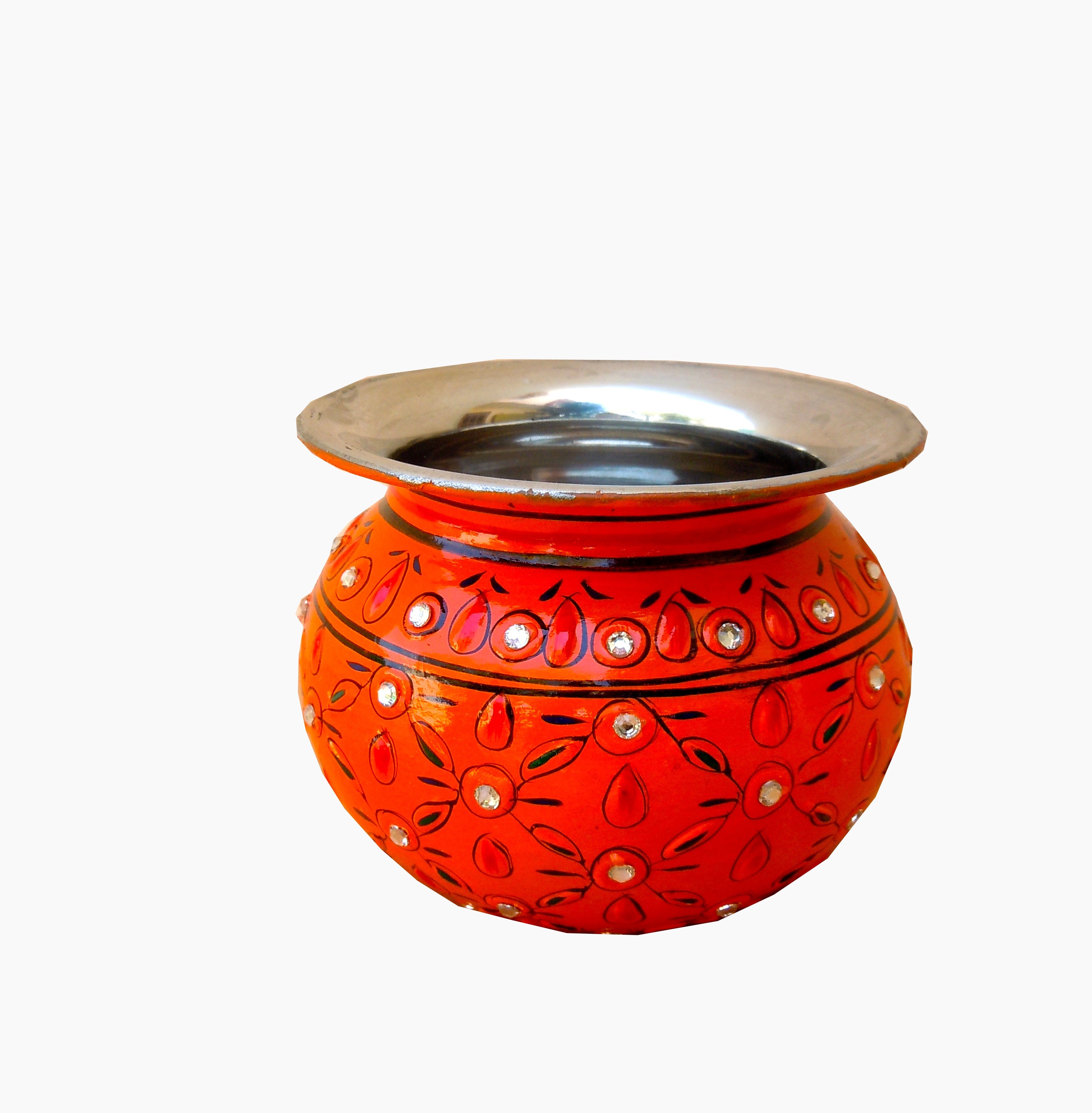 Crystal Kalash - Orange, Vase, Sugar Pot