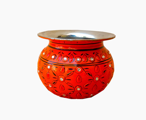 Crystal Kalash - Orange, Vase, Sugar Pot