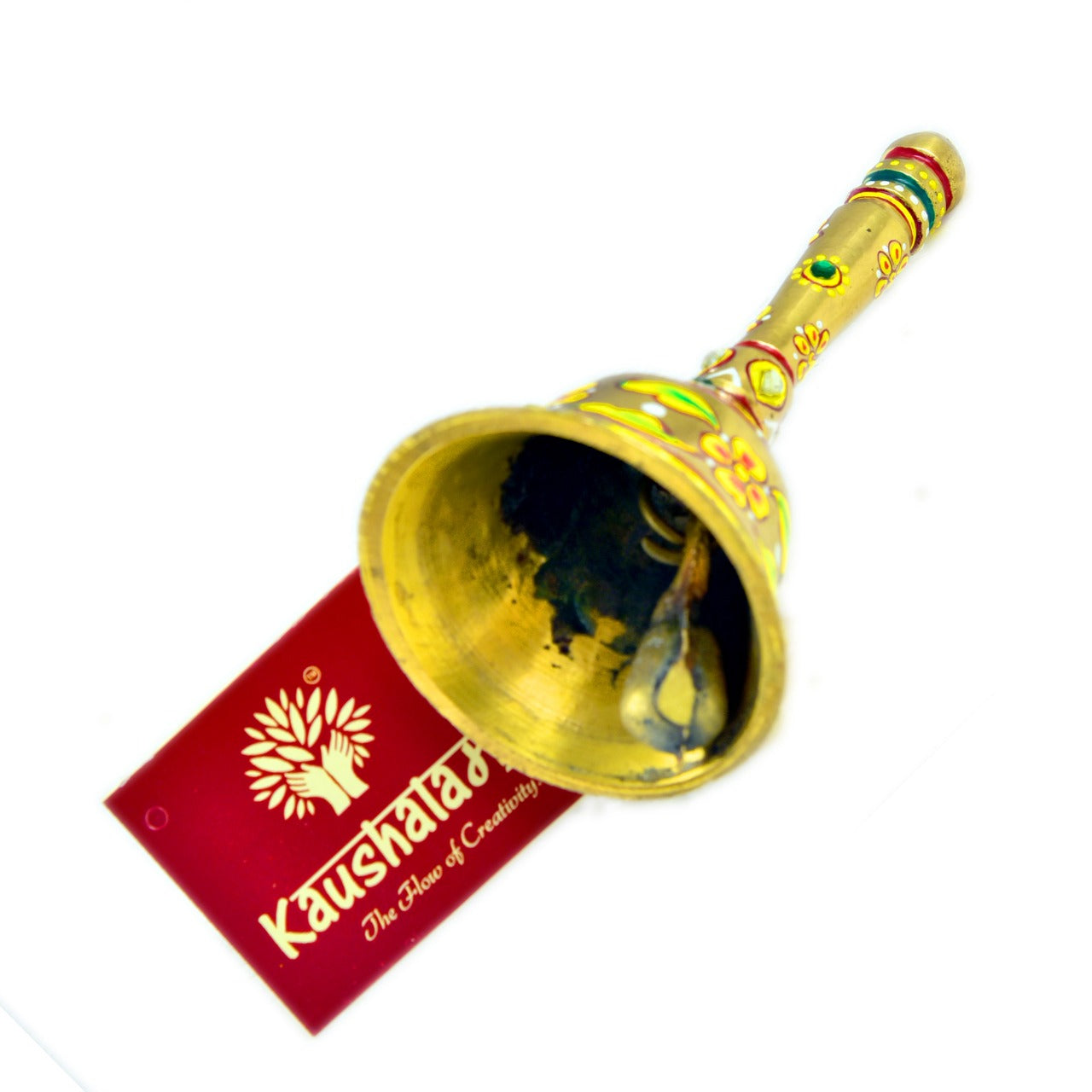 Hand Painted brass Puja Bell