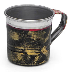 Hand Painted Tea Cups Set of  6 : Antiqua Black