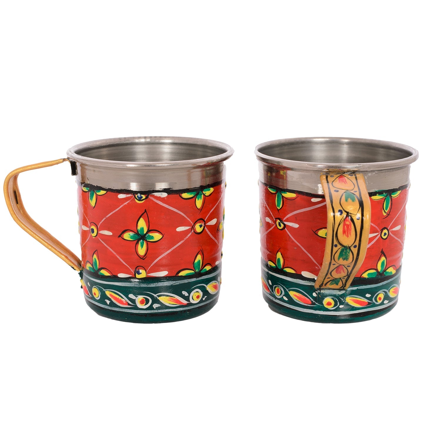 Hand Painted Tea Cups Set of  6 : Mauve