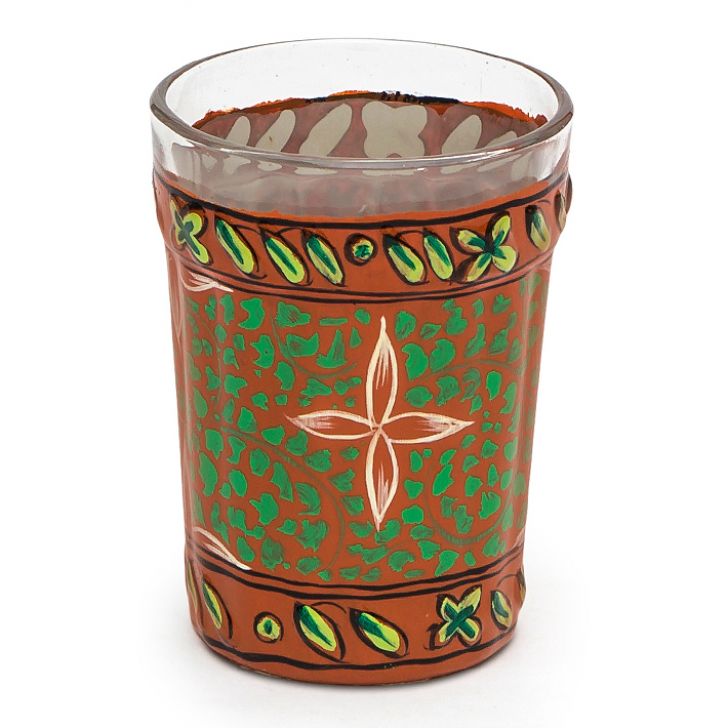 Kaushalam Tea Glass set of 6 - Rust Colour