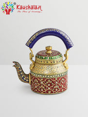 Painted Tea Kettle : Meraki, Traditional Hand Painted Tea Pot, Induction Tea Kettle
