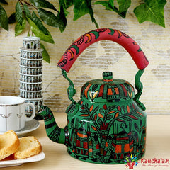 Hand Painted Kettle : Celebration Green