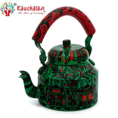 Hand Painted Kettle : Celebration Green
