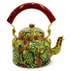 Hand Painted Kettle : Yellow Pond