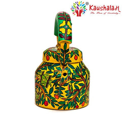 Hand Painted Kettle : Parrots on th etree
