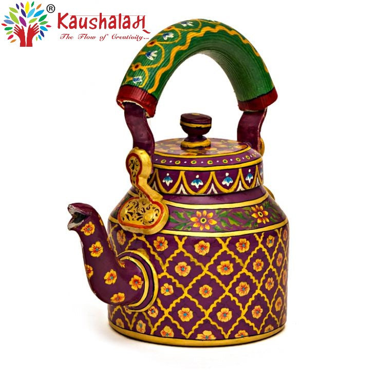 KAUSHALAM SMALL TEA KETTLE - KING & QUEEN, Handmade By Mrinalika