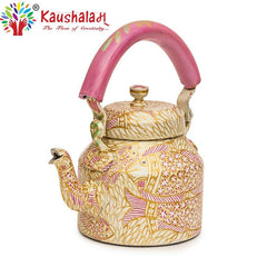 Hand Painted Kettle : Pink Pond