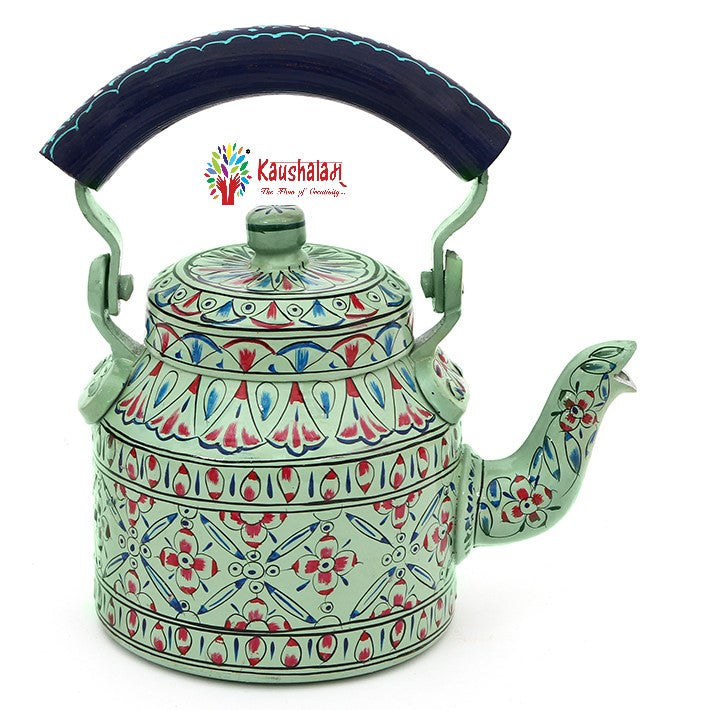 Hand Painted Tea Set : Aqua green Tea Set