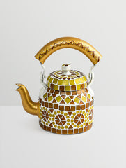 Mosaic Tea Kettle : Amber Yellow