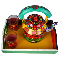 Hand Painted Tea Set : Colorful Garden