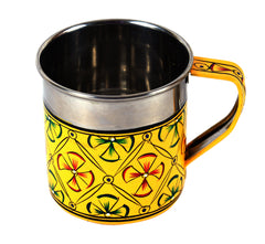 Hand Painted Tea Kettle With Two Tea cups :  Sunshine Hand Painted Tea Set