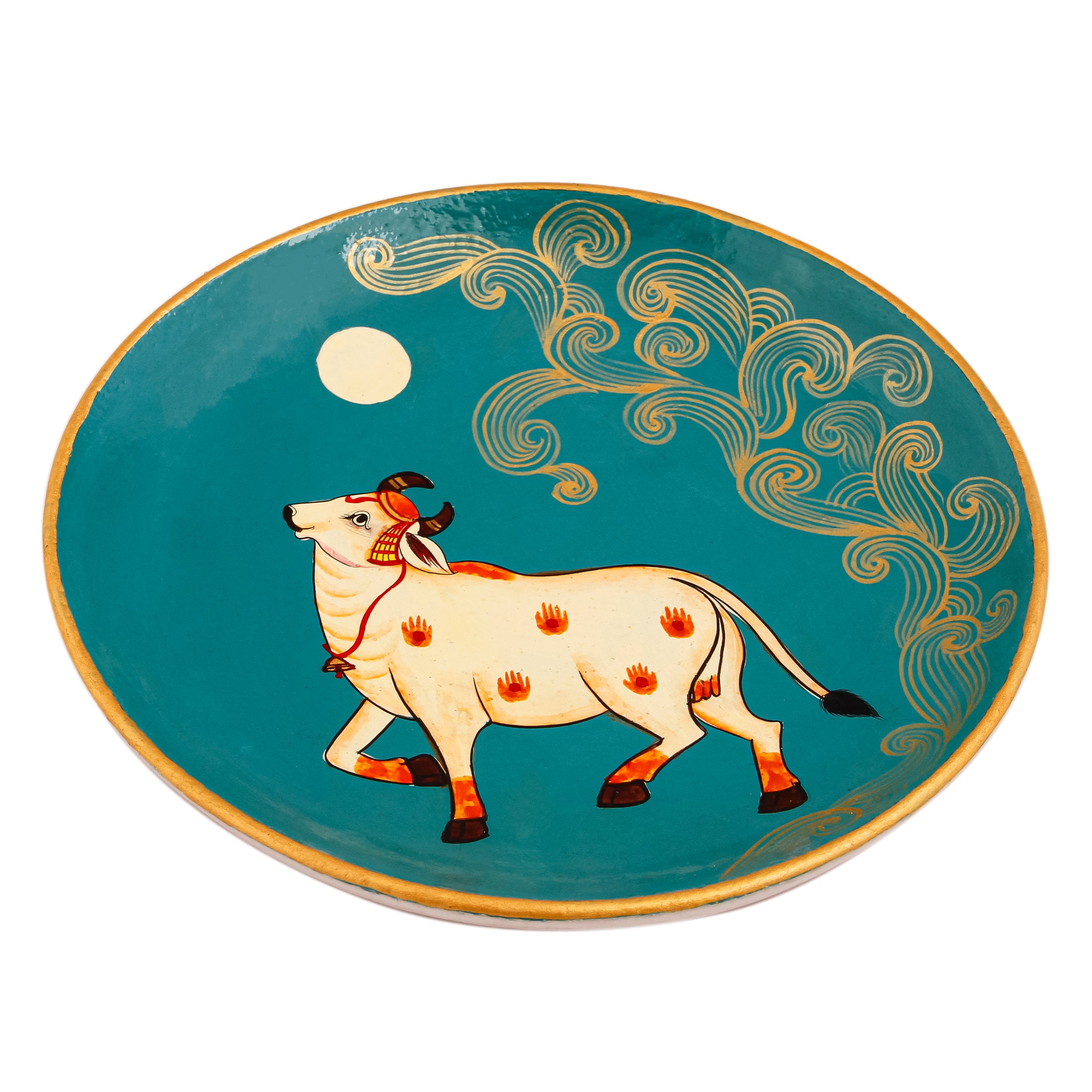 Hand Painted Ceramic Wall Plate : Pichwai